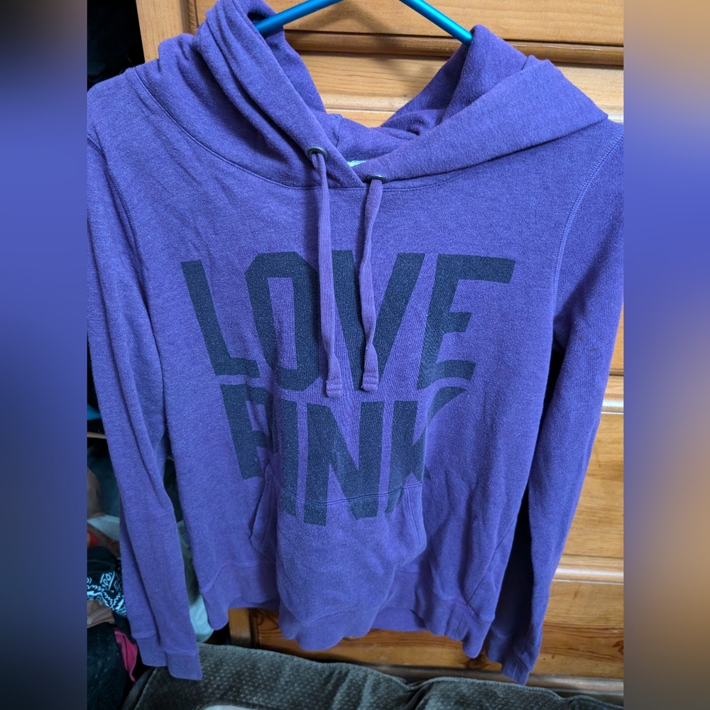 PINK purple pullover hoodie